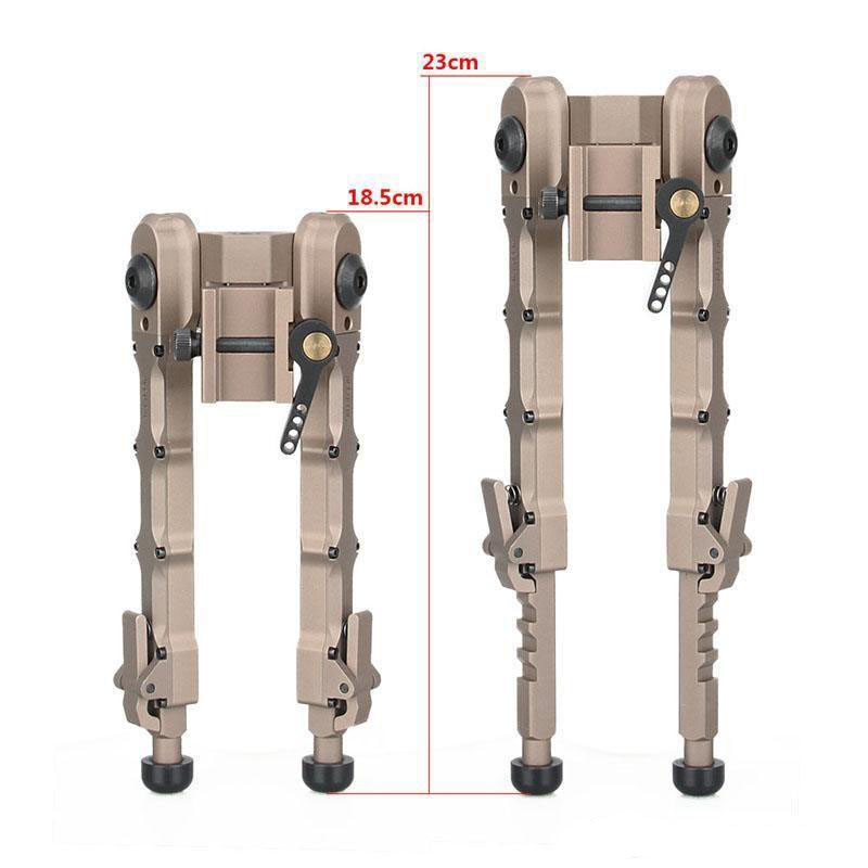 Aluminum SR5 tripod Quick Detach SR-5 QD Bipod 20mm rail Tan